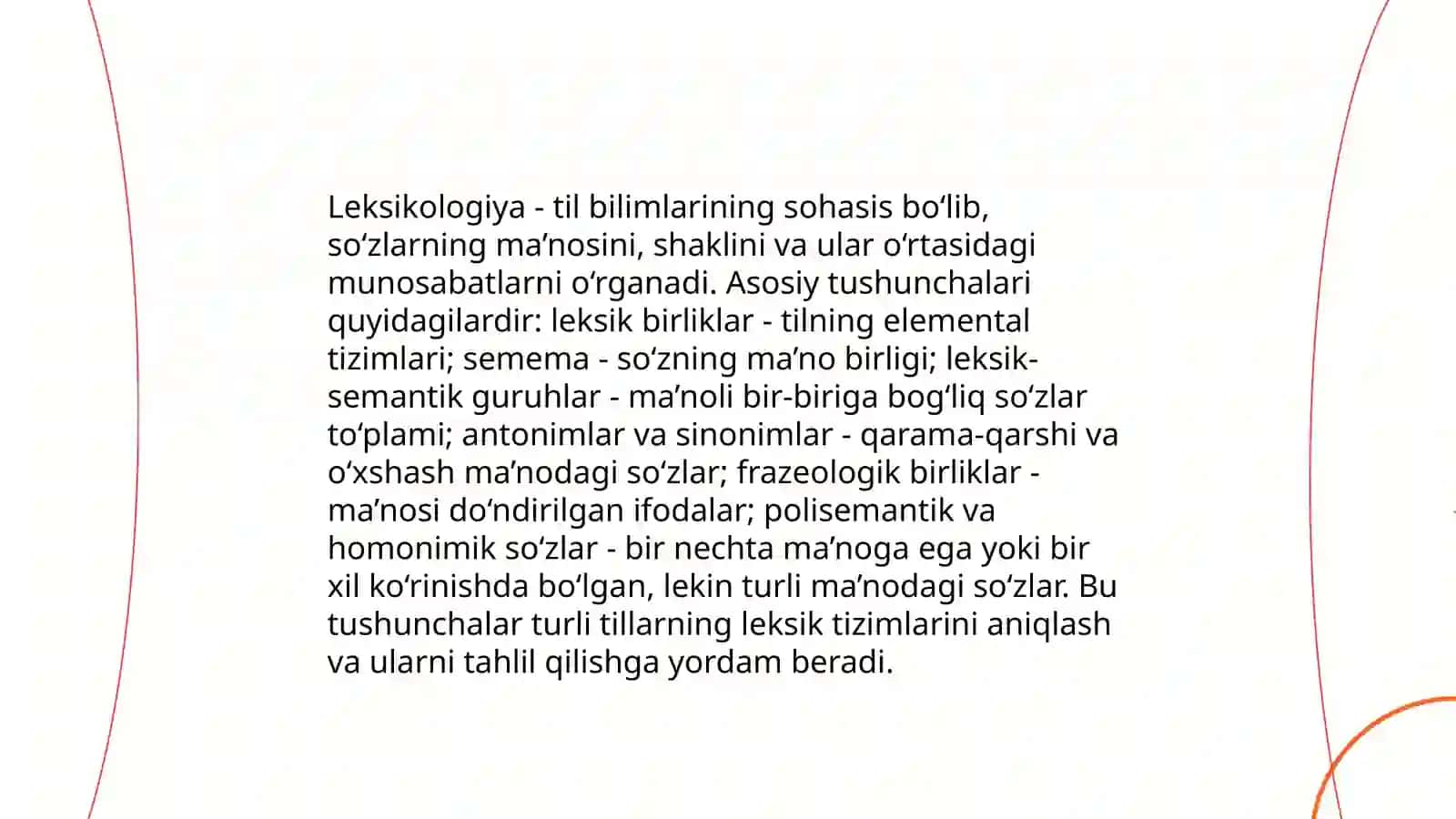 Leksikologiya haqida umumiy ma'lumot 3