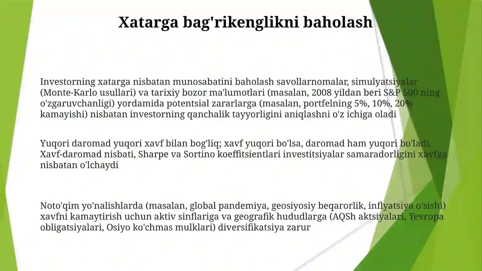 Strategik Xatarlarni Kamaytirish va Foydani Maksimalashtirish 3