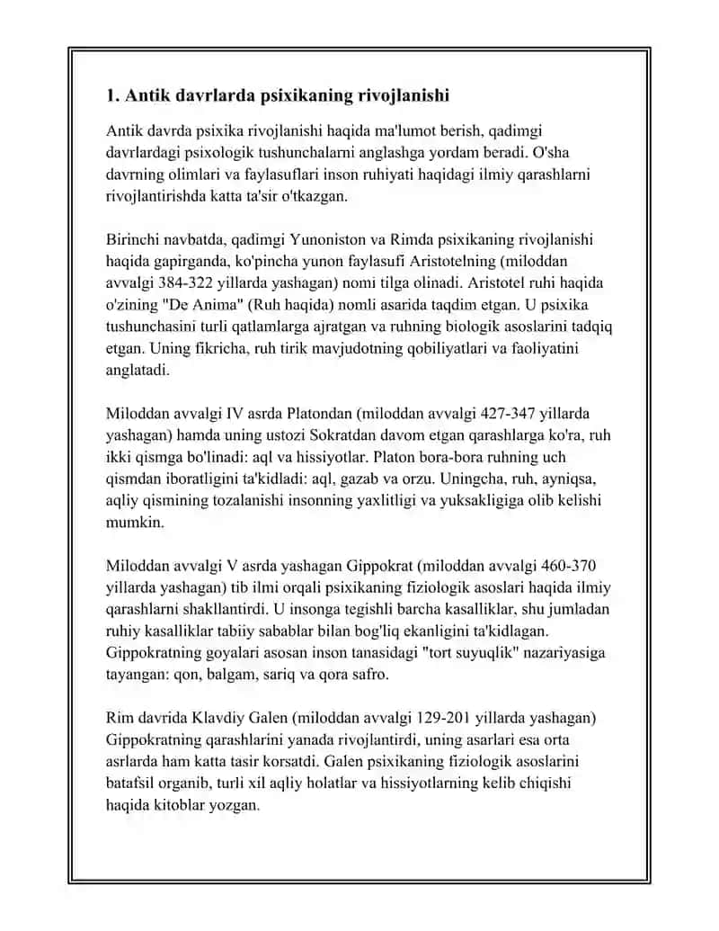 PSIXIKANING EVOLUTSIYASI VA VUJUDGA KELISHI HAQIDA 3