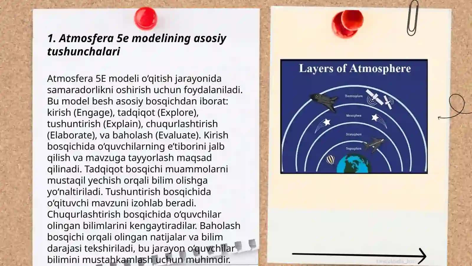 Atmosfera 5E modeli asosida 3