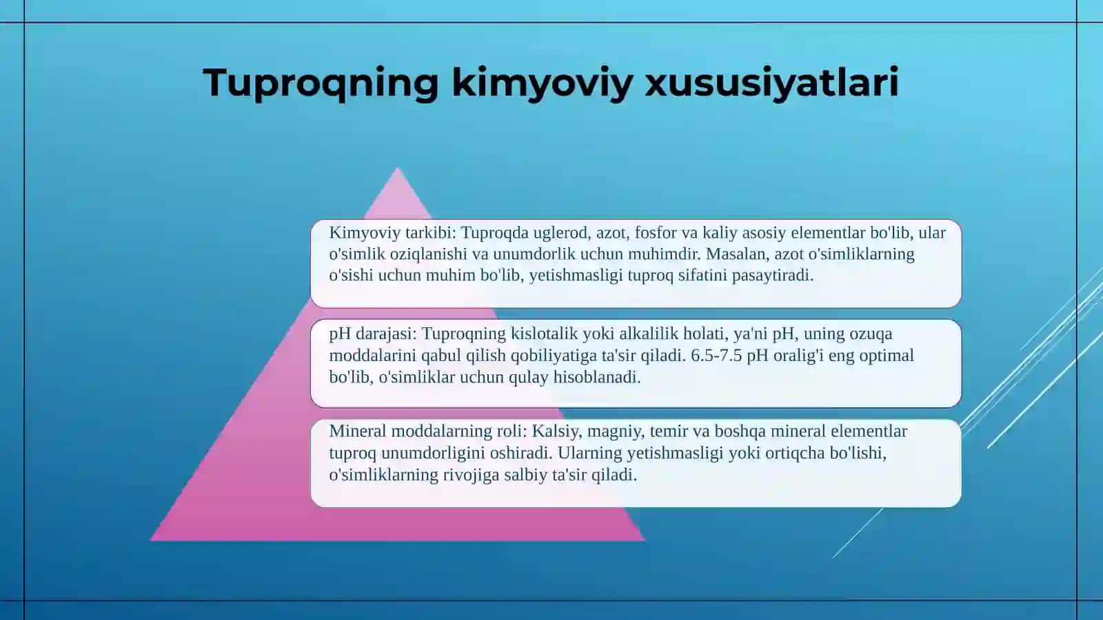 Tuproq va uning tabiiy xususiyatlari 3