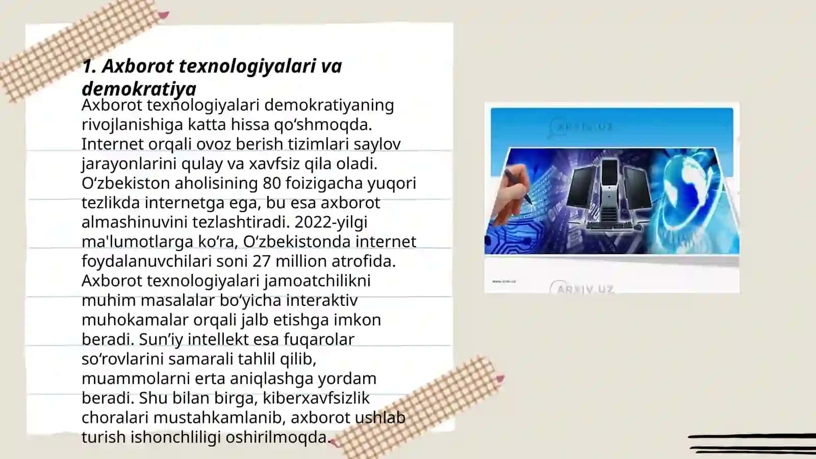 Axborot supermagistrallari va demokratiya 3