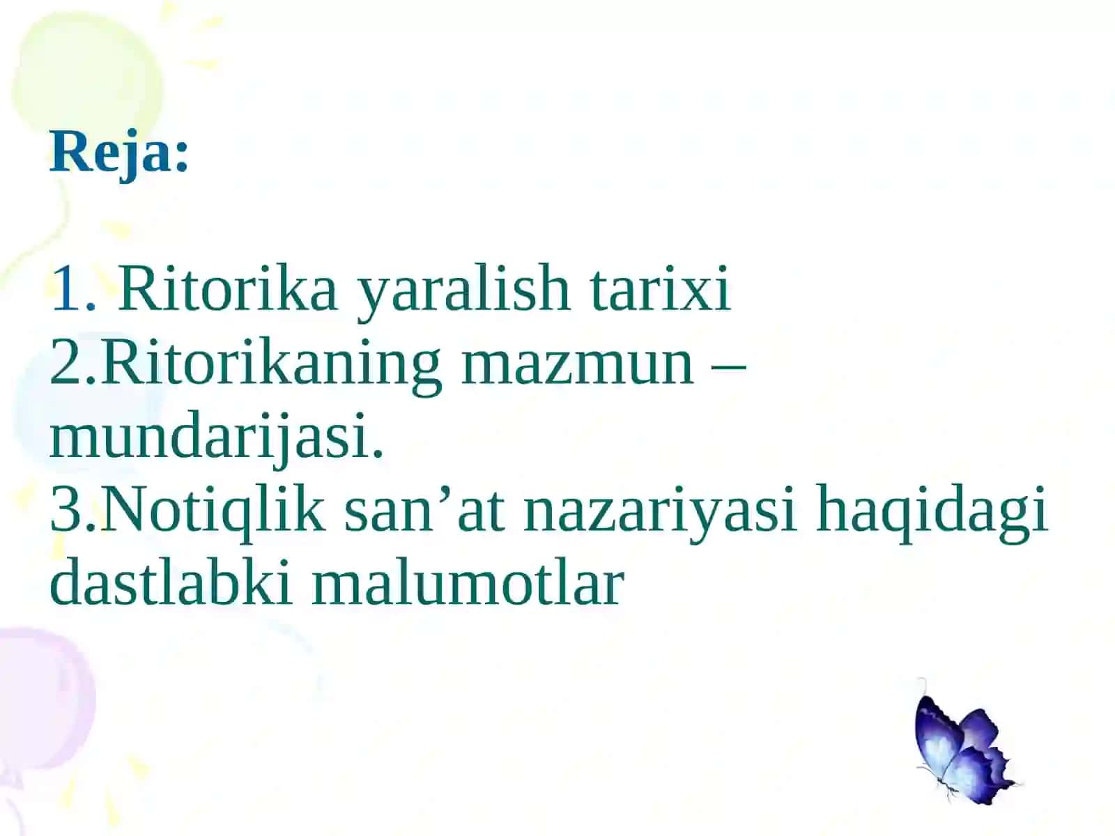 Ritorikaning Mazmun-Mundarijasi 3