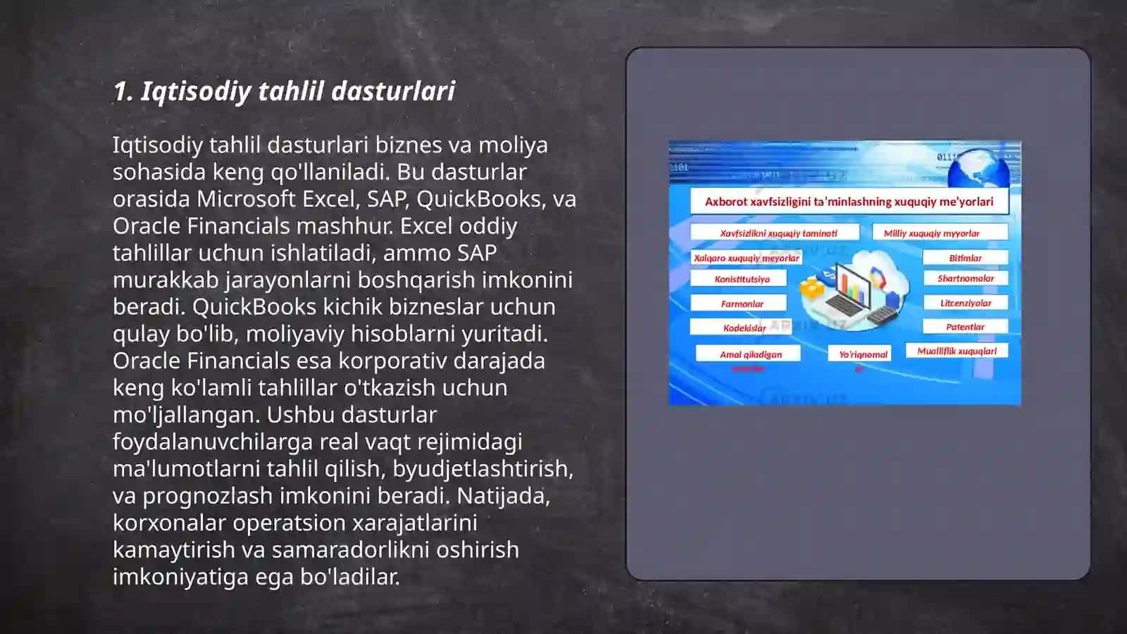 Bank ishi BU-24 talabasi Abdugʻaniyeva Azizaning Axborot kommunikatsion texnologiyalari 3