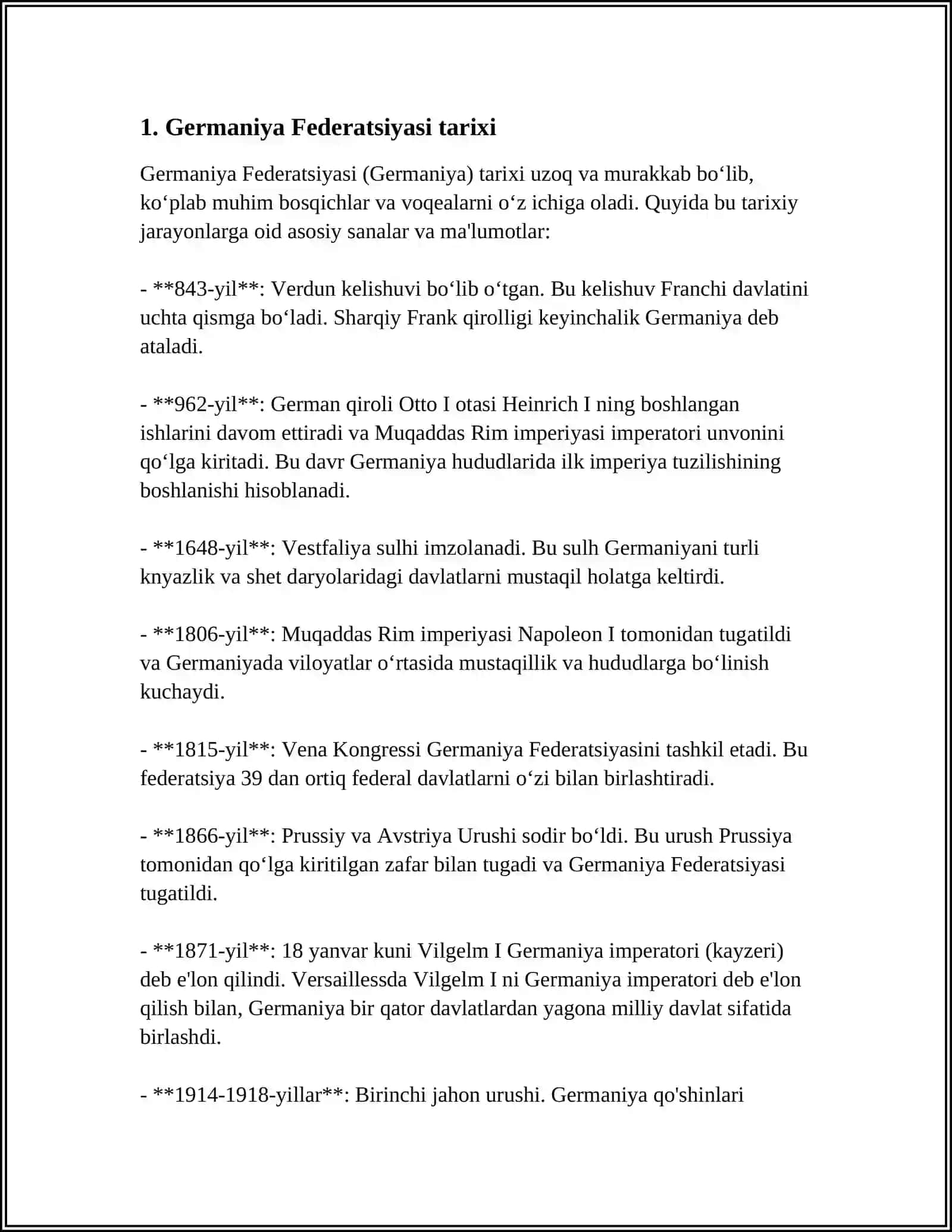 GERMANIYA FEDERATSIYASI tarixi 3