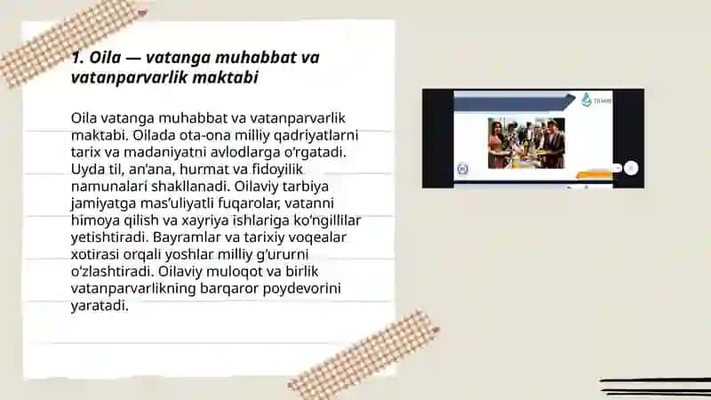 Oilaviy vatanparvarlik maktabi 3