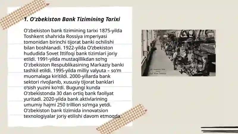 O’zbekiston repubikasi bank tizimi 3