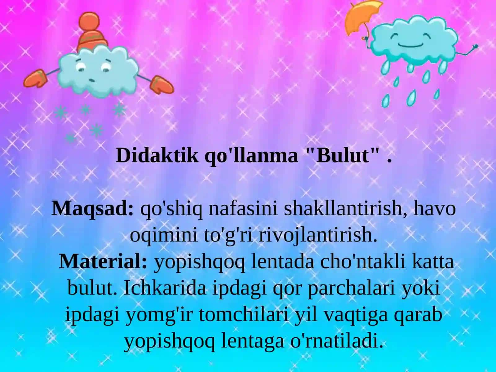 Ekologik mazmundagi musiqiy - didaktik o'yinlar 3
