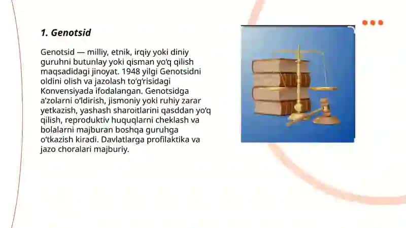 Xalqaro jinoyatlarning turlari 3
