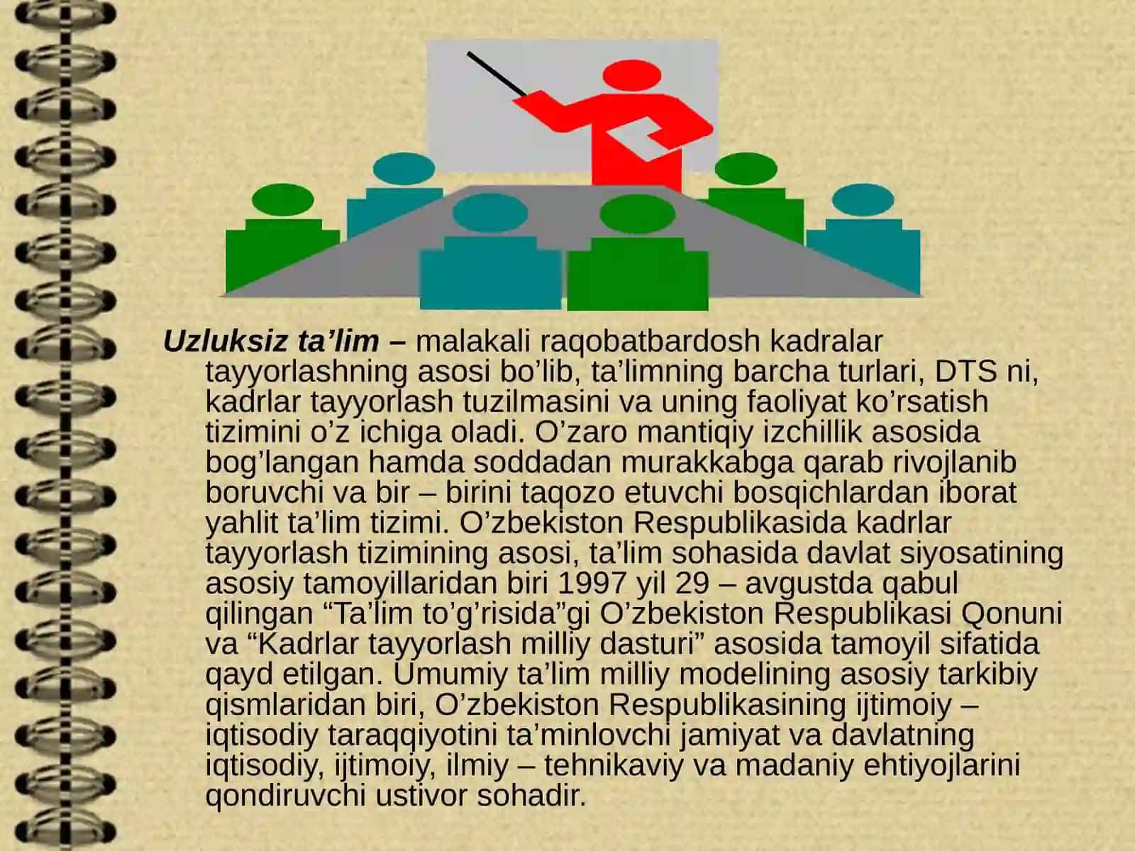 O’zbekistonda shakllangan ta’lim tizimini islohetish 3