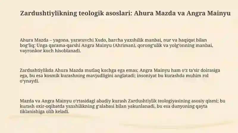 Zardushtiylikning teologik tizimi va diniy marosimlar 3