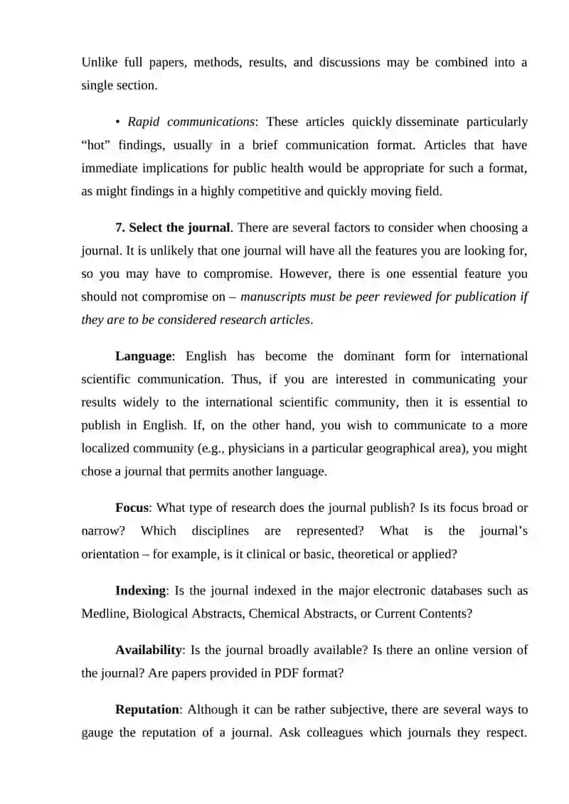 Writing a Research Article 3