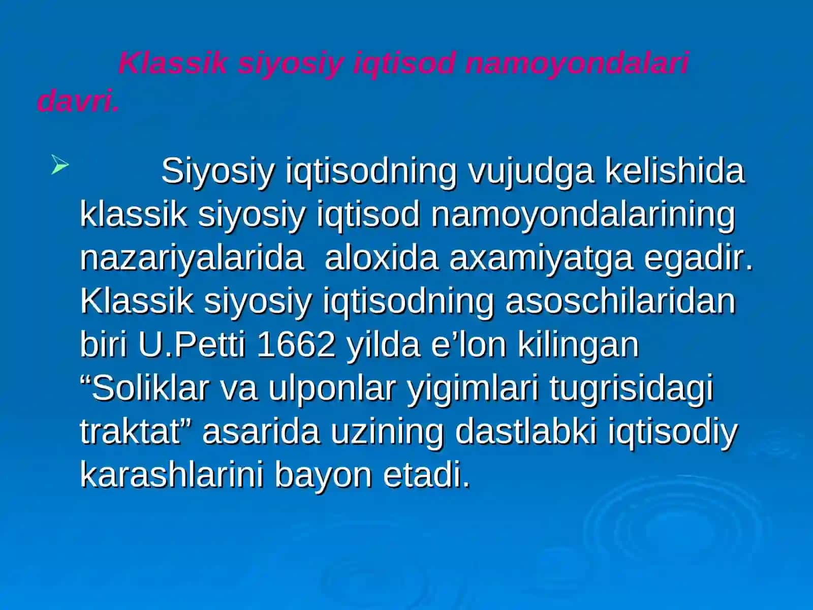 Yevropada merkantilizm va klassik iqtisodiy maktabning vujudga kelishi 3