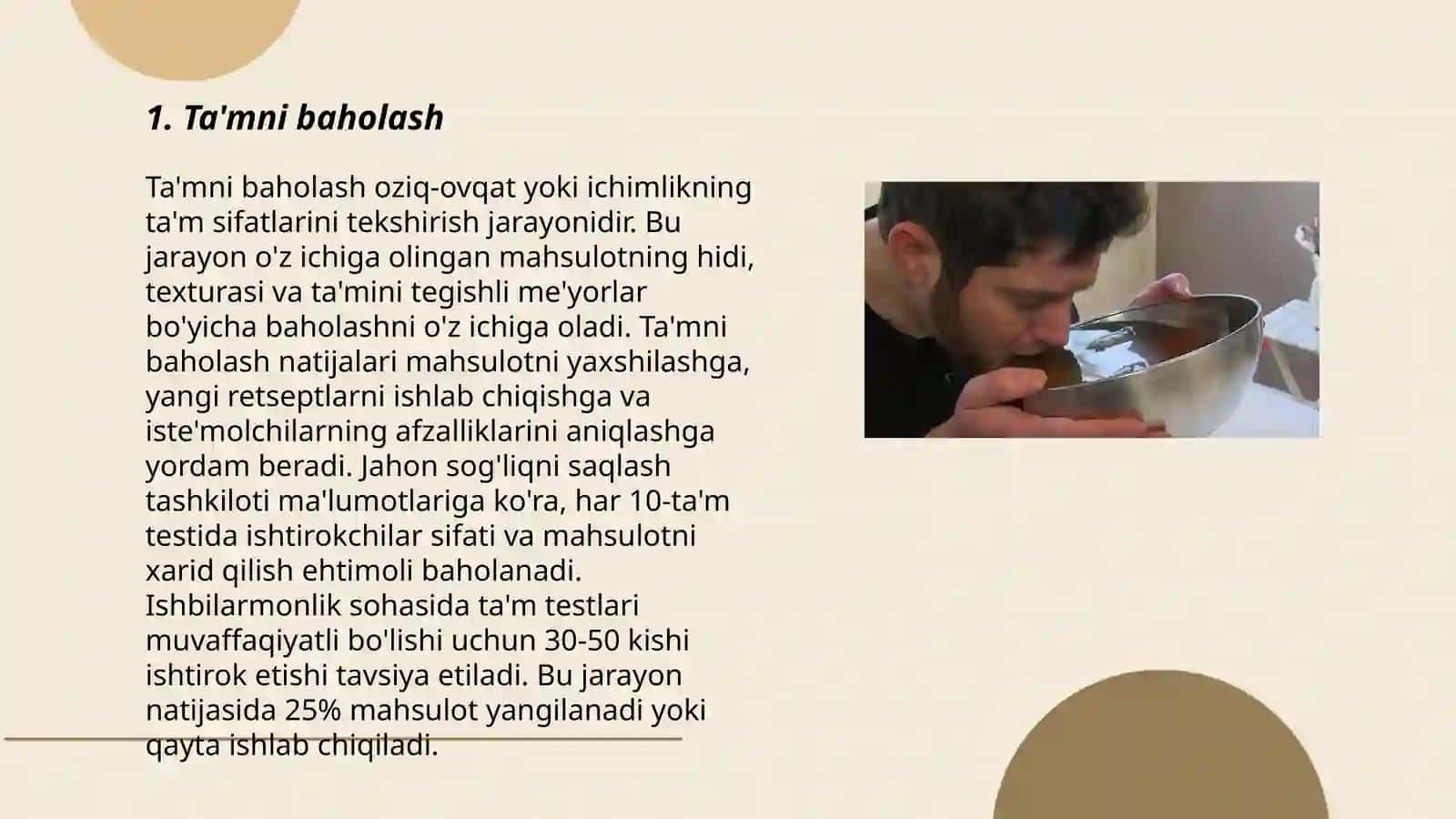 Ichimlik suvi sifatining organaleptik koʻrsatgichlari labaratoriya tahlili 3