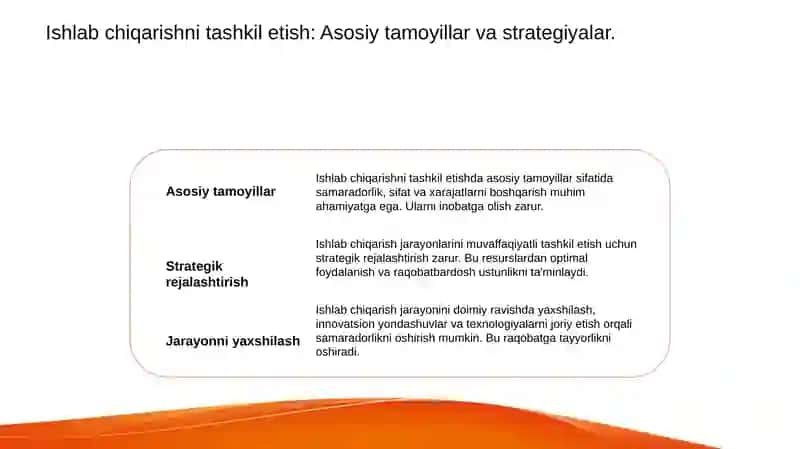 Ishlab chiqarishni tashkil etish va boshqarish 3