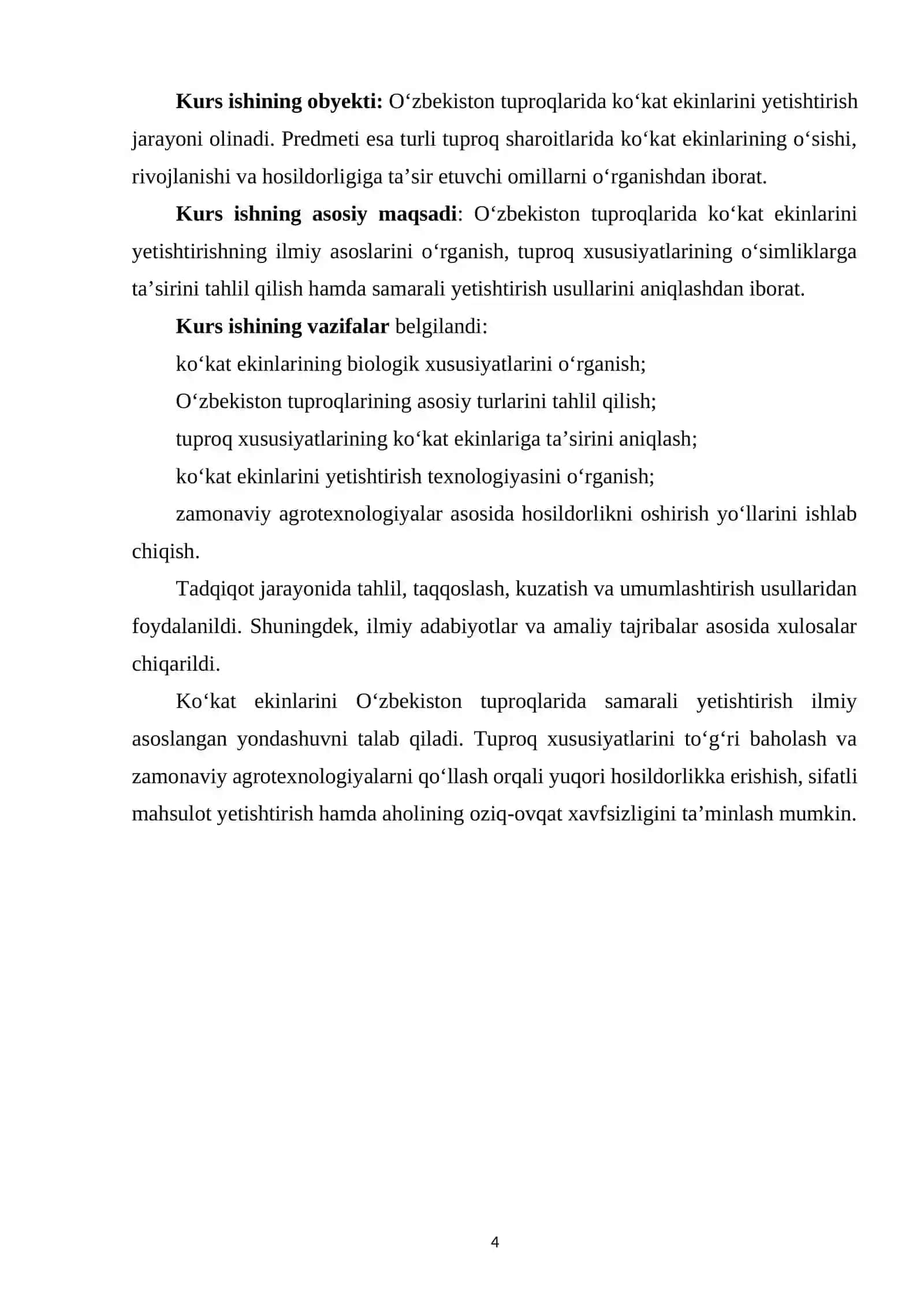 O’ZBEKISTON TUPROQLARIDA KO’KAT EKINLARINI YETISHTIRISH 3