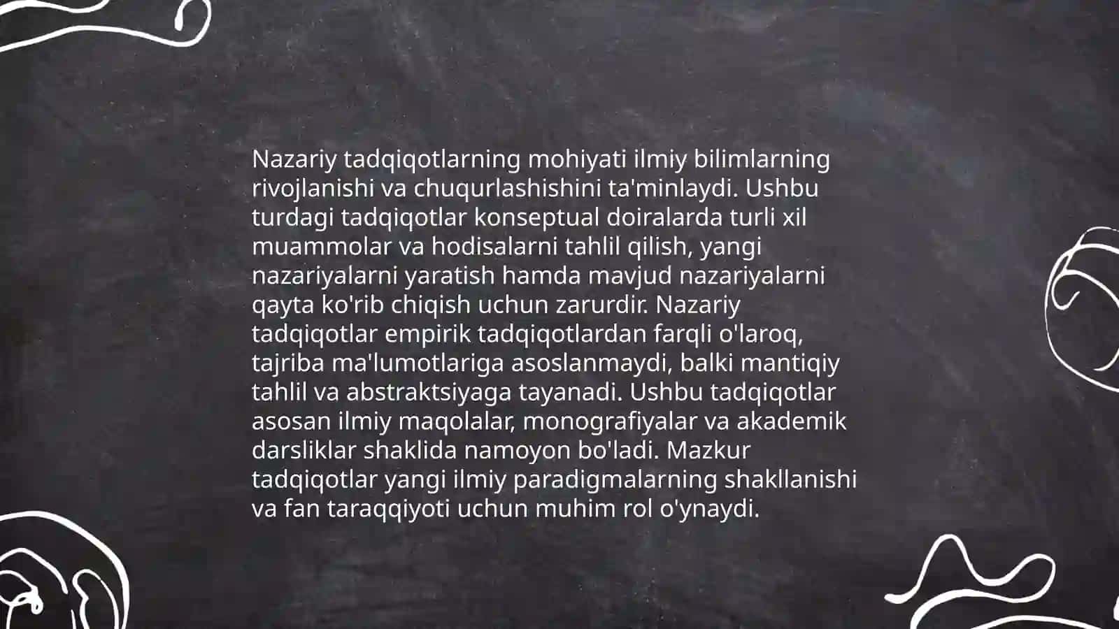 Nazariy tadqiqotlarning maqsadi va vazifalari 3
