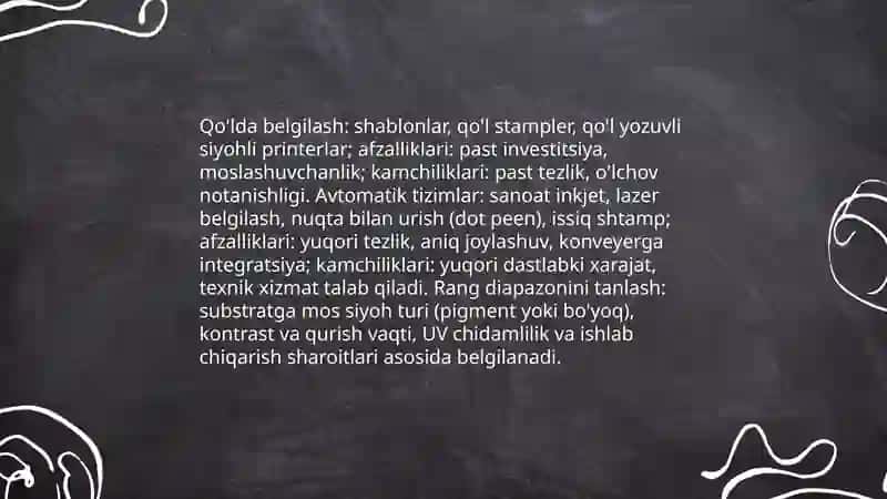 Belgilash texnikasi va uskunalari 3