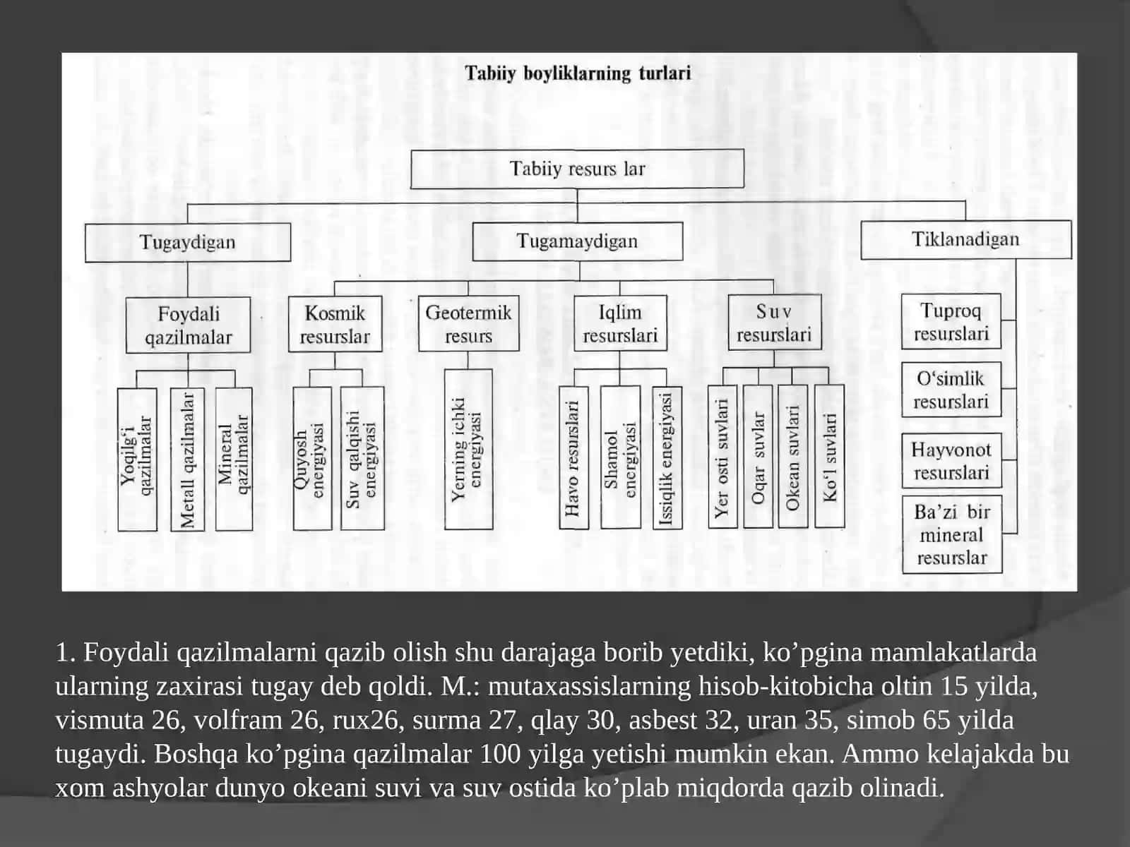 Biologik resurslar, o’simlik va hayvonot dunyosini hamda tabiiy landshaftlarni muhofaza qilish 3