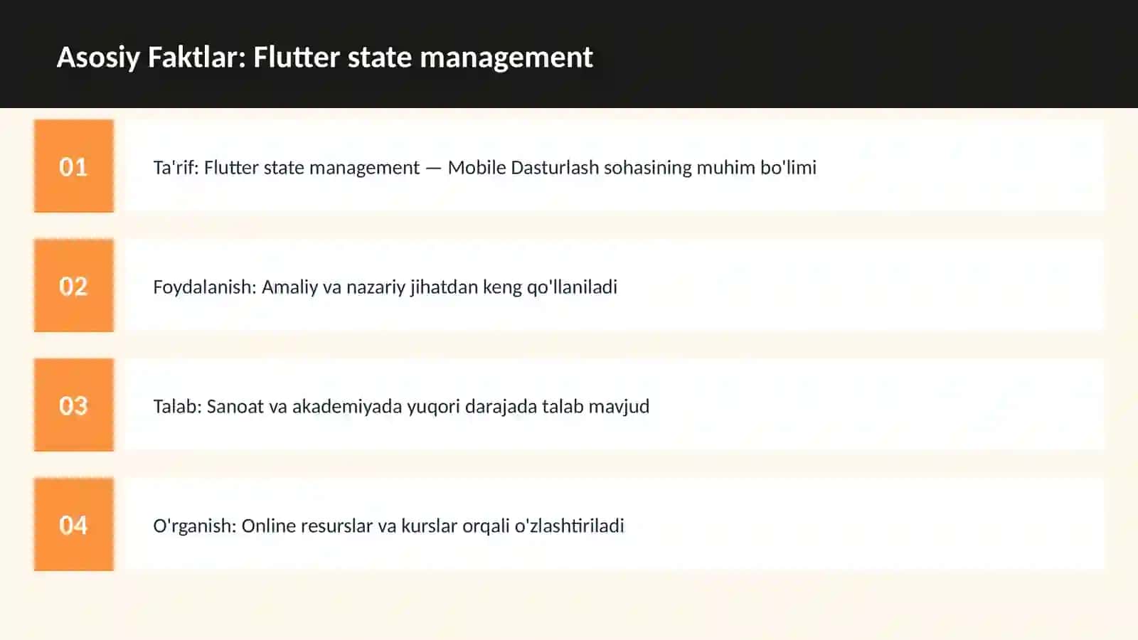 Flutter state management 3