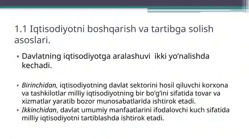 Davlat tomonidan iqtisodiyot boshqarishning nazariy asoslari 3
