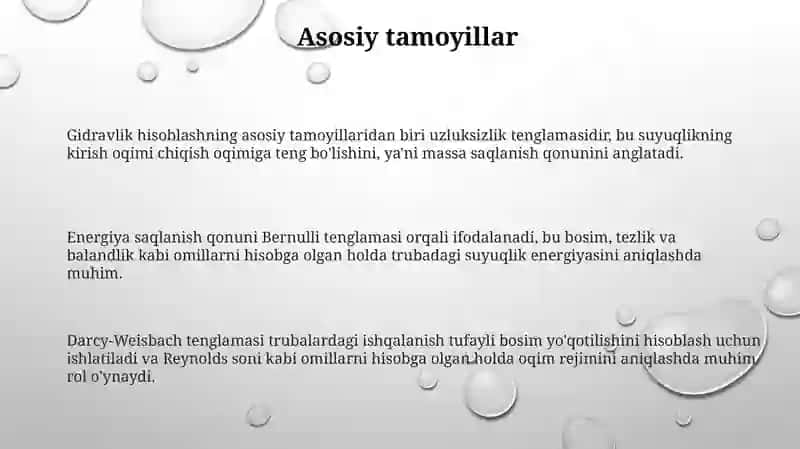 Gidravlik hisoblash 3