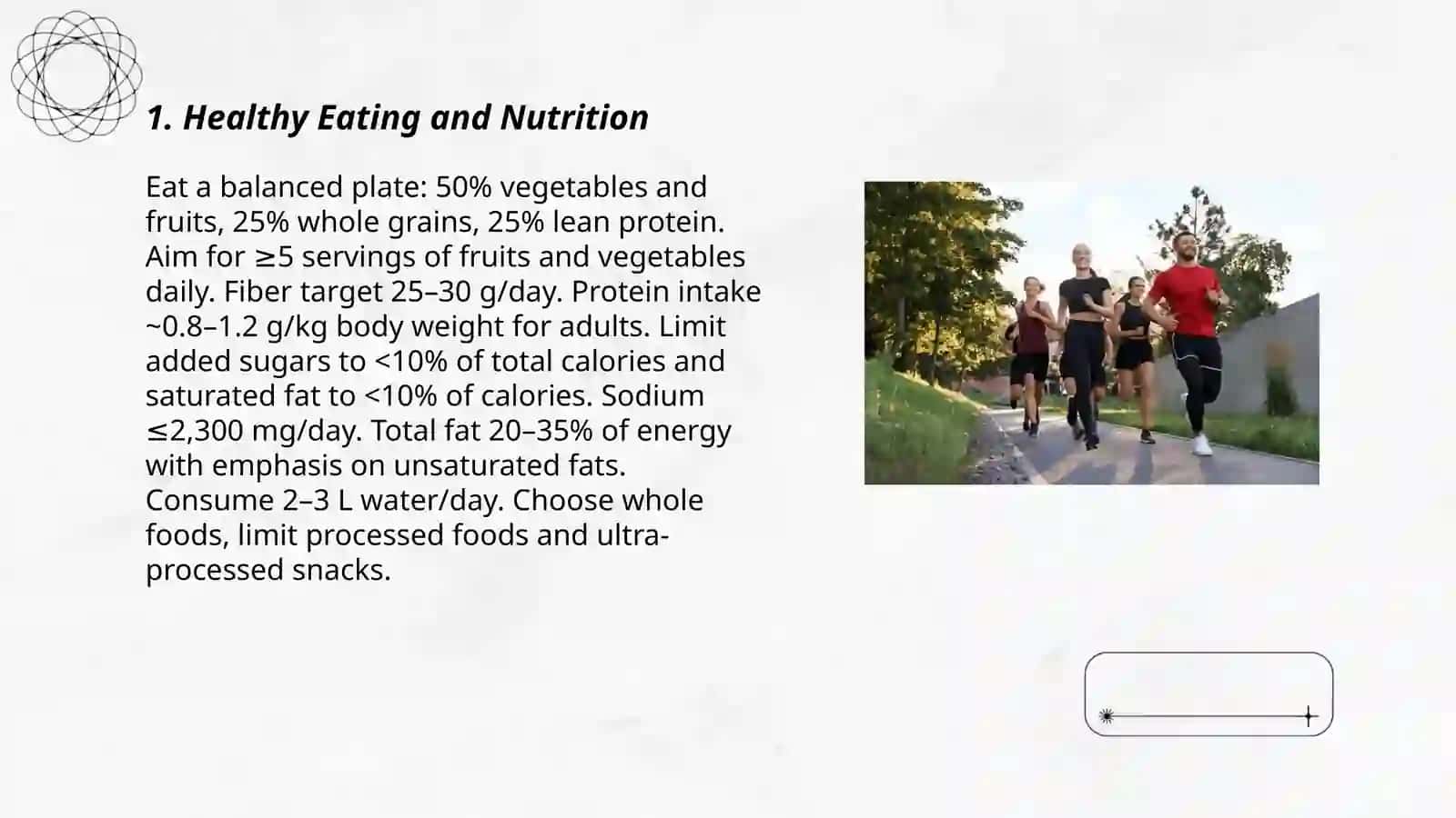 Plan: Healthy Eating and Nutrition 3