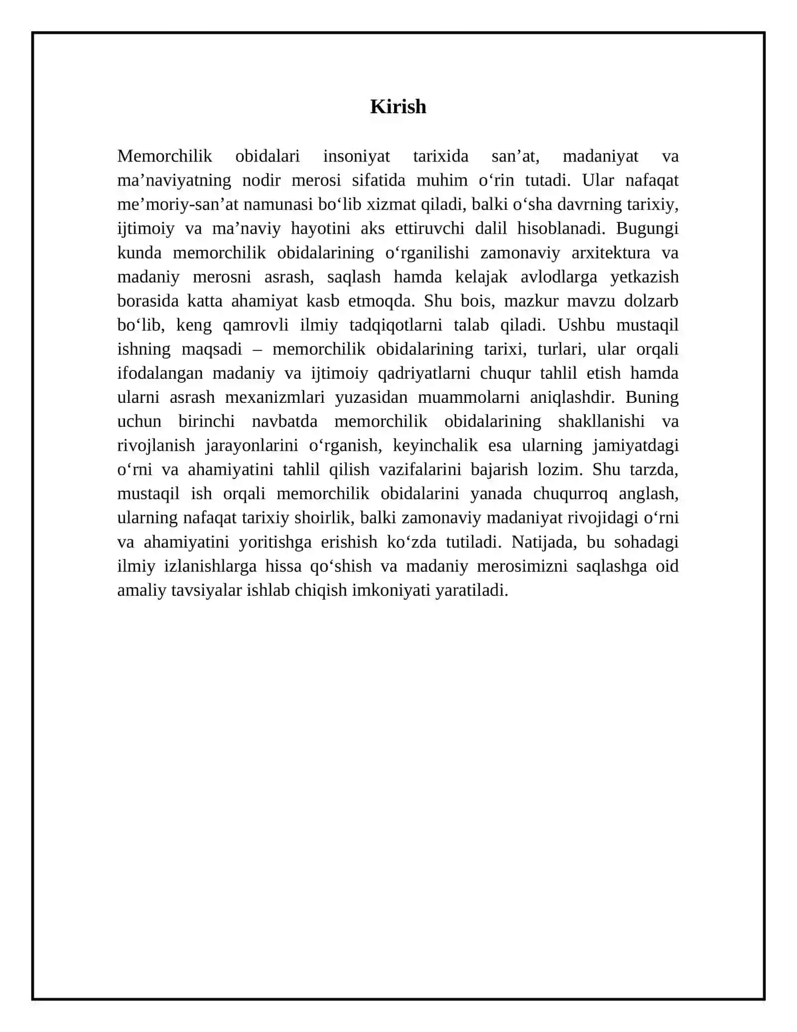 Memorchilik obidalari 3