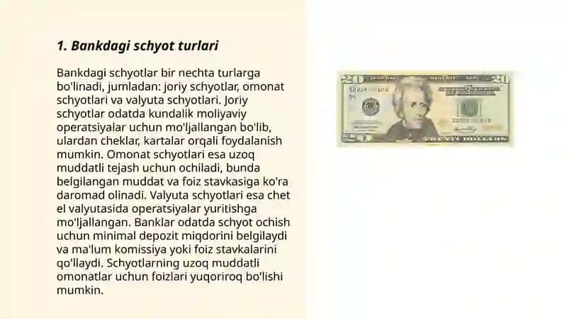 Bankdagi schyotlarga doir muomalalar auditi 3