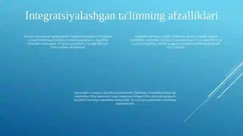 Integratsiyalashgan Ta'lim 3