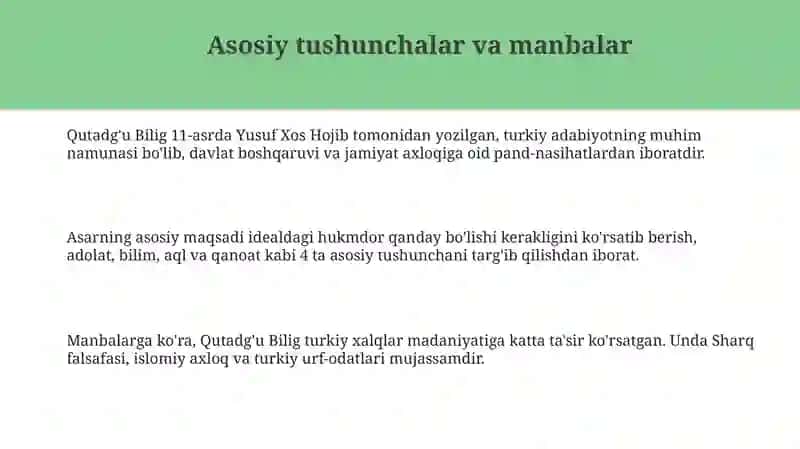 Qutadg‘u Bilig 3