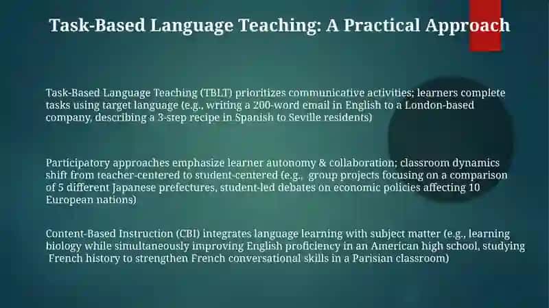 Task-Based Language Teaching (TBLT) 3