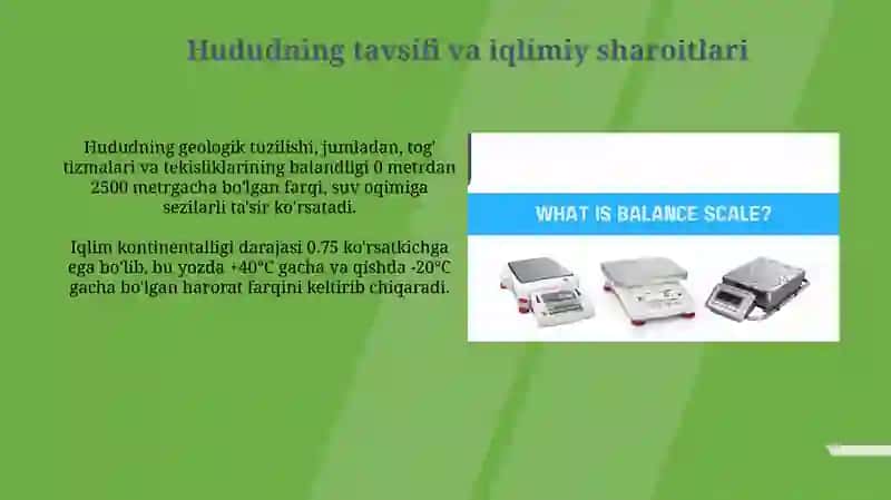 Malum bir hududning suv balansini baholash 3