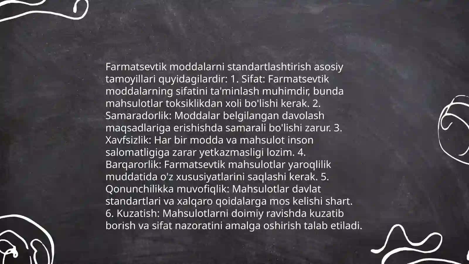 Farmatsevtik moddalar sifatini standartlashtirish. Biologik va biotexnologik moddalarni tartibga solish xususiyatlari 3