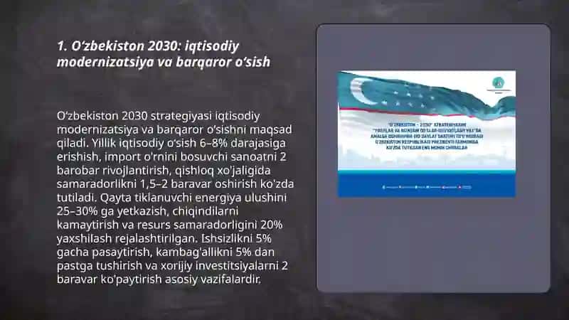 Oʻzbekiston 2030 taraqqiyot strategiyasi 3