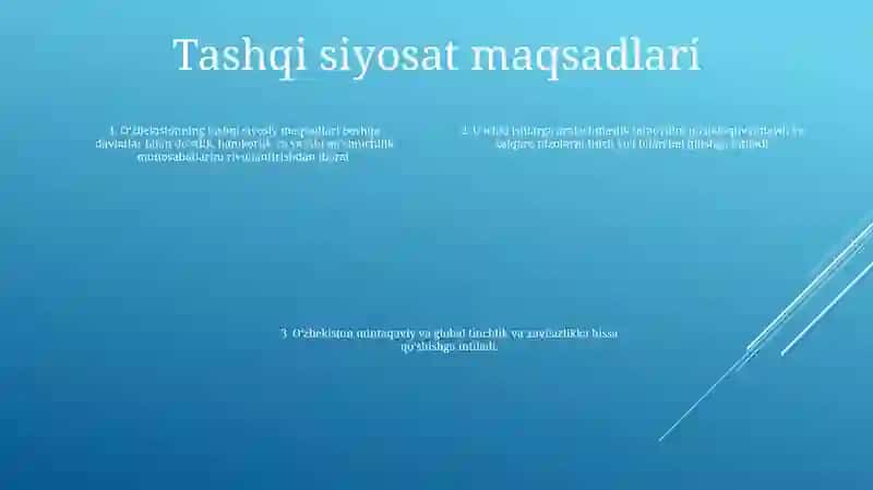 Oʻzbekiston Respublikasi Konstitutsiyasi 4 Bob Tashqi Siyosati 3