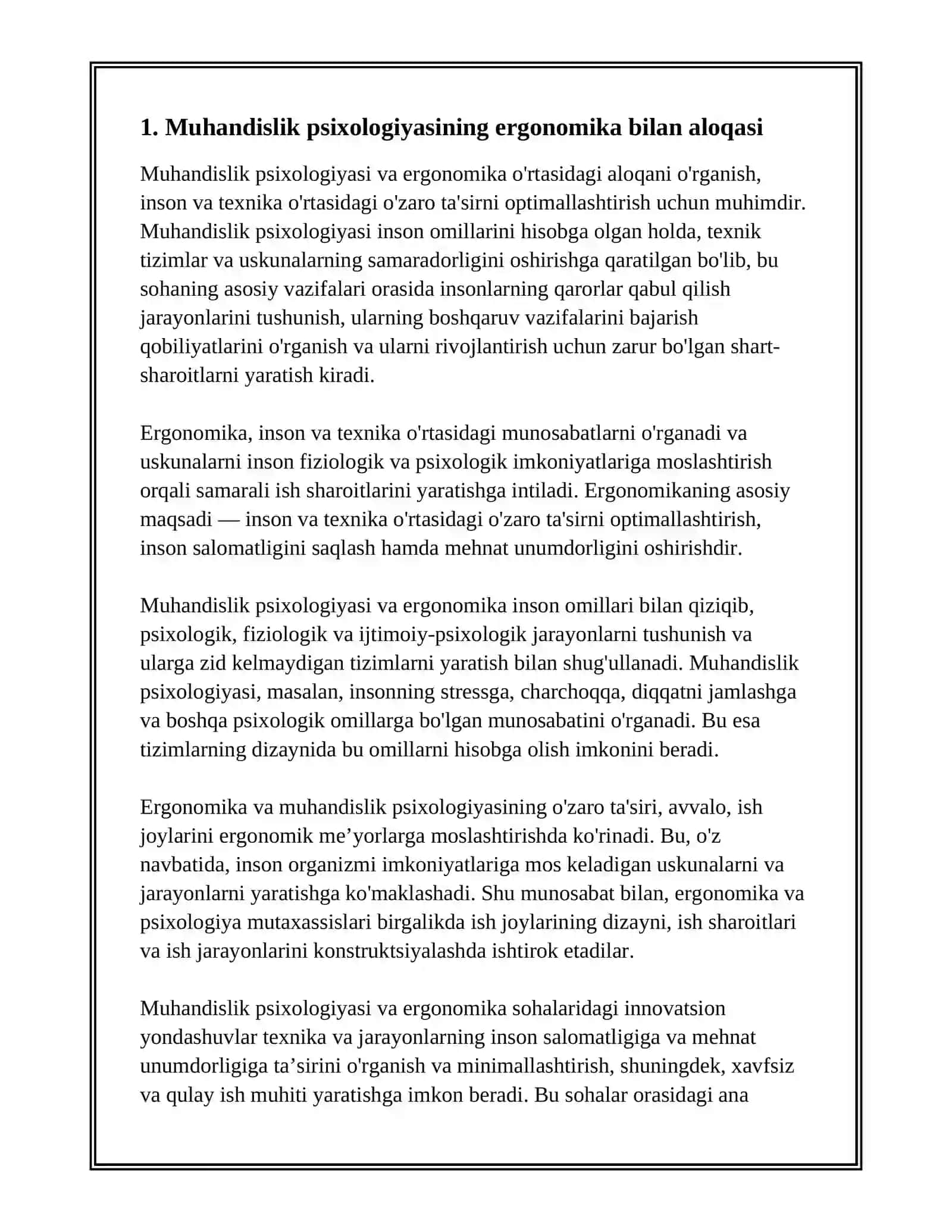 MUHANDILIK PSIXOLOGIYASINING BOSHQA FANLAR BILAN ALOQASI 3