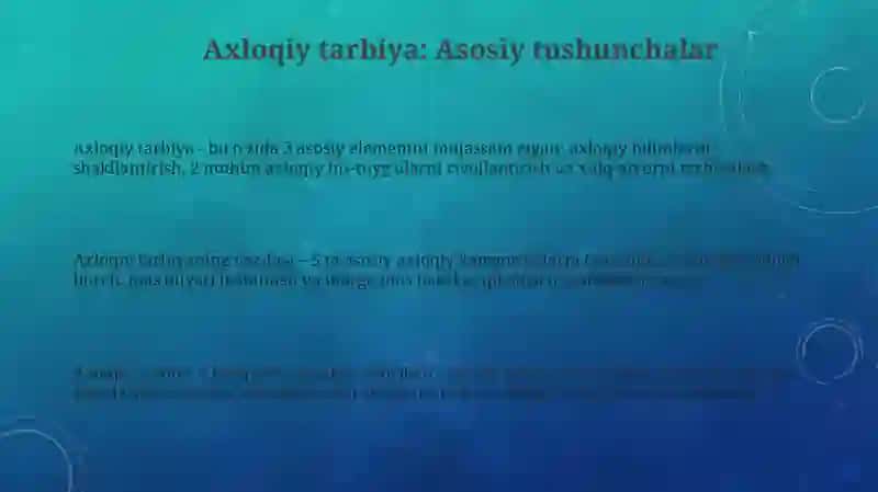 Axloqiy tarbiya 3