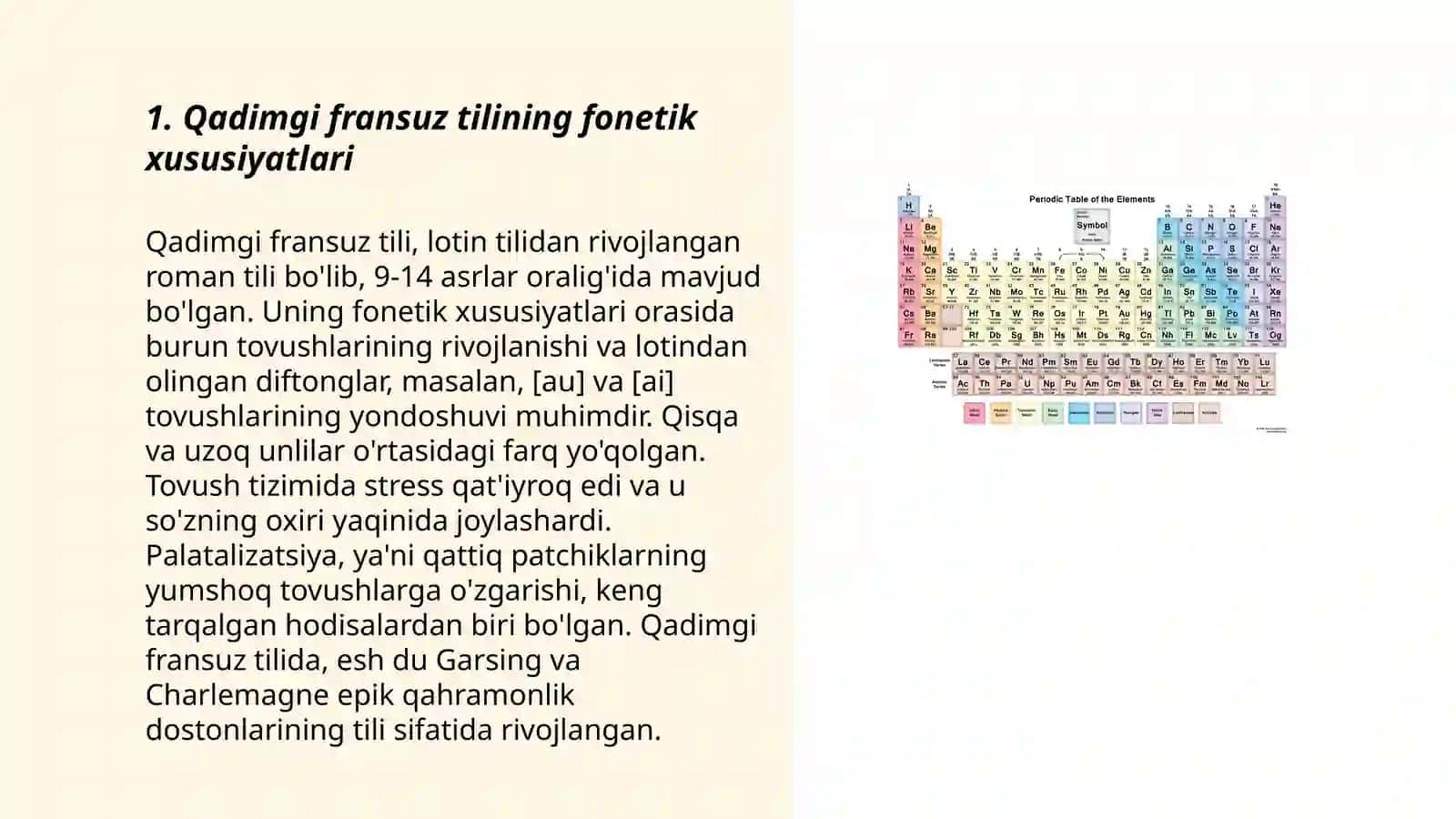 Qadimgi fransuz tilining fonetik holati orfografiya 3