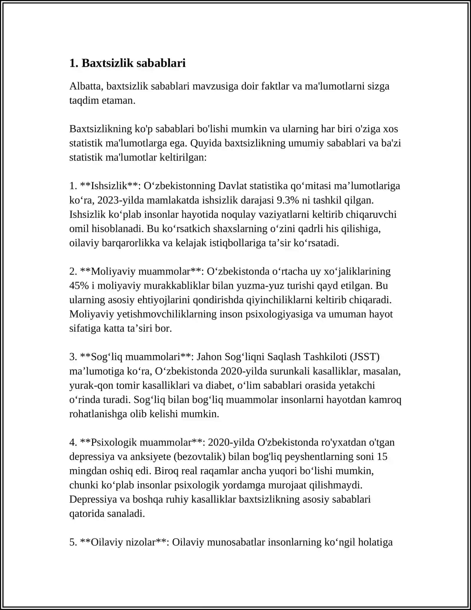 A. FITRATNING "RAHBARI NAJOT" RISOLASIDAGI "BAXTSIZ ODAMLARNING IKKI TOIFASI" 3