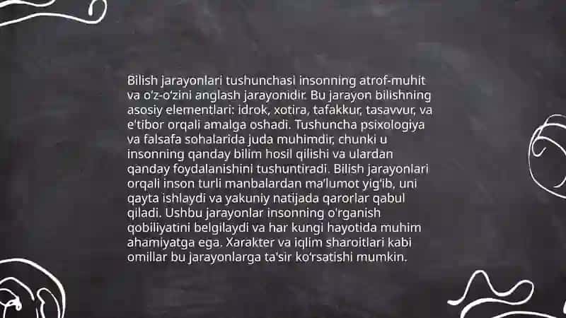 Bilish jarayonlarini tekshirish metodikalarini o'rganish va qo'llash usullari 3
