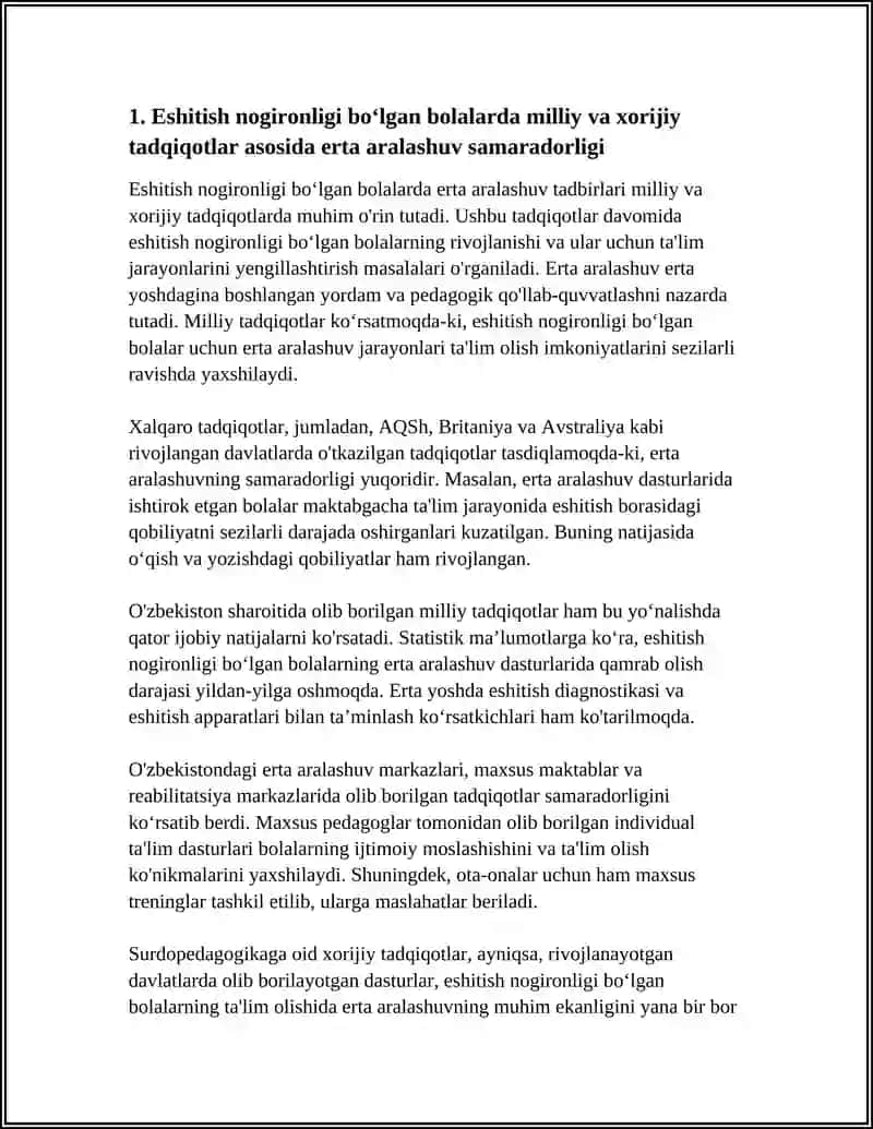 SURDOPEDAGOGIKA. SURDOPEDAGOGIKAGA OID MILLIY VA XORIJIY ILMIY TADQIQOTLAR 3