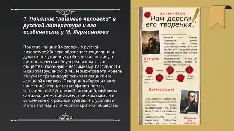 Проблема "лишнего человека" в творчестве М. Лермонтова 3