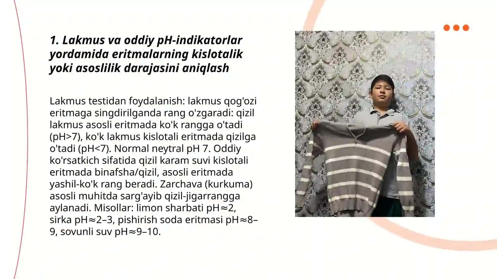 Uy sharoitida kimyoviy reaksiylarni aniqlash 3