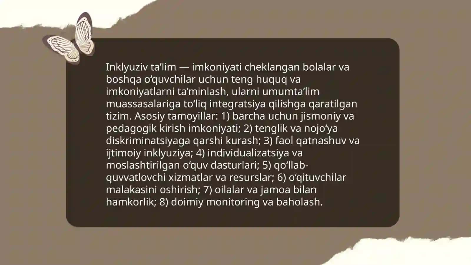 Umum ta’lim maktablarida imkoniyati cheklangan bolalar uchun o’quv jarayonini tashkil etish 3