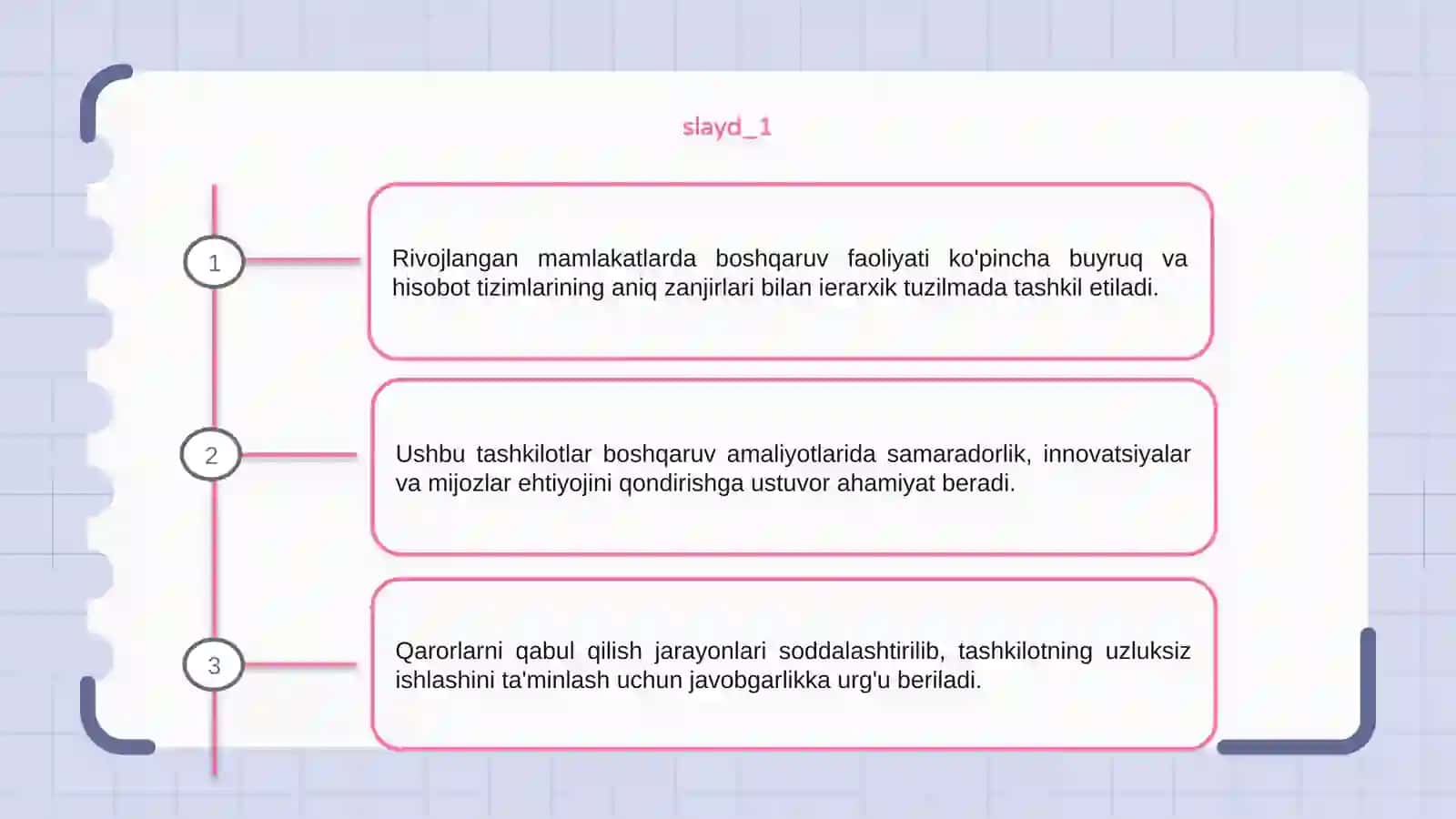 Rivojlangan mamlakatlarda boshqaruv faoliyati tashkiliyishi 3