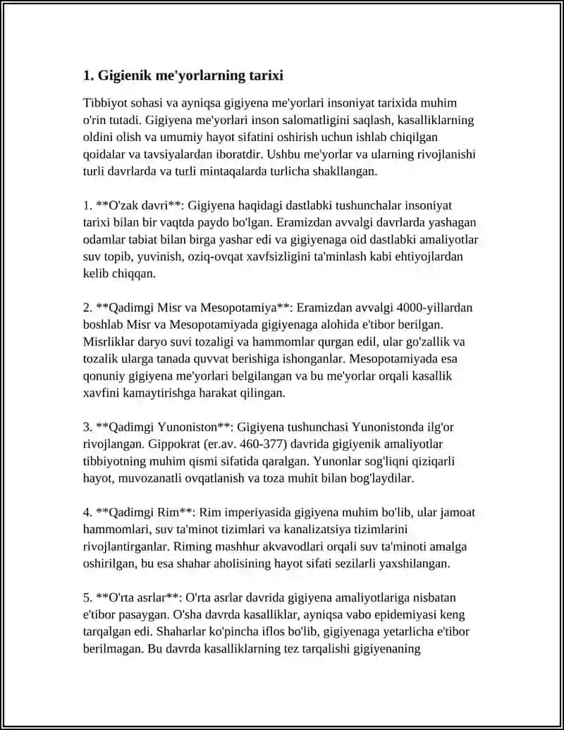 GIGIЕNIK MEYORLASHTIRISH HAQIDA TUSHUNCHA 3