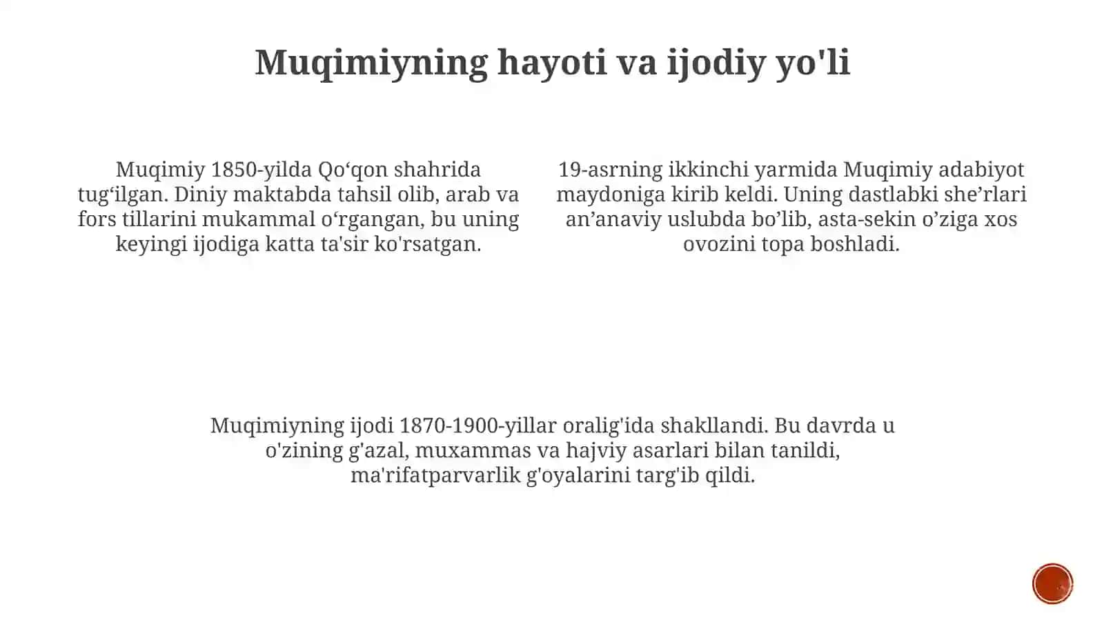 Muqimiyning hayoti va ijodiy yo'li 3