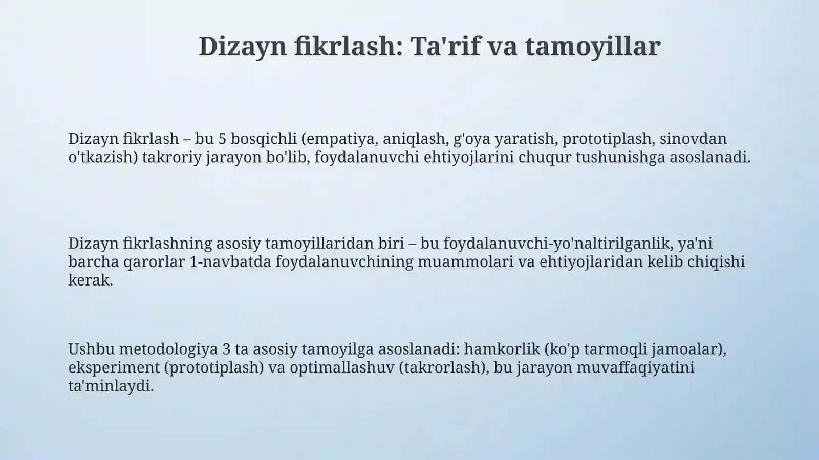 Dizayn fikrlash 3