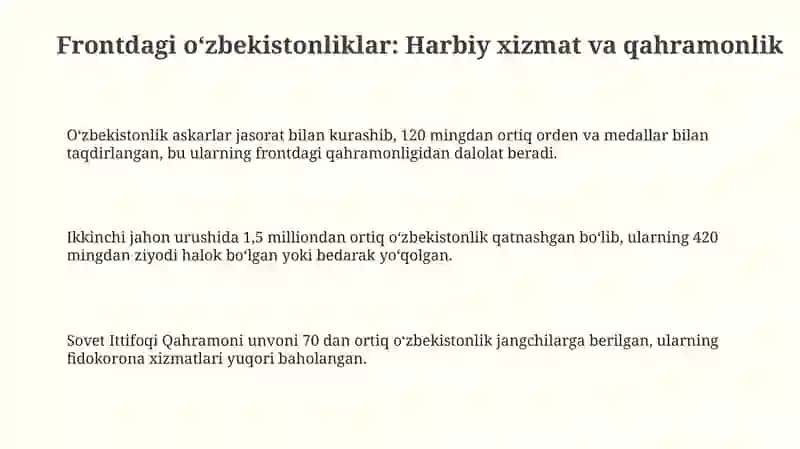 Frontdagi oʻzbekistonliklar 3